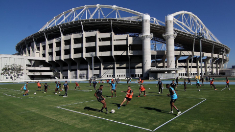 Botafogo reinició sus sesiones de entrenamiento en el estadio Nilton Santos, el sábado 20 de junio. 