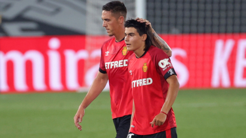 Luka Romero, en su debut con el Mallorca ante el Real Madrid. 