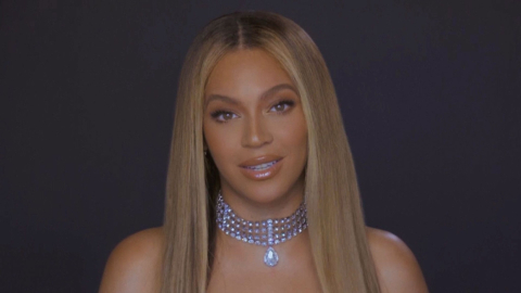 Beyoncé, durante su intervención en la gala de los BET Awards.