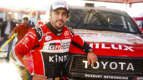 Fernando Alonso, durante su participación en el Rally Dakar en 2020.