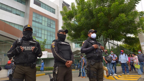 Daniel Salcedo rindió su declaración desde el hospital Abel Gilbert, de Guayaquil, el 13 de julio.