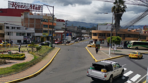 Vista del cantón Rumiñahui el 15 de julio de 2020, durante la pandemia del Covid-19.