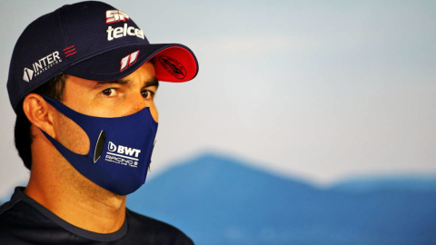 Sergio 'Checo' Pérez, durante un entrenamiento antes del Gran Premio de Austria.