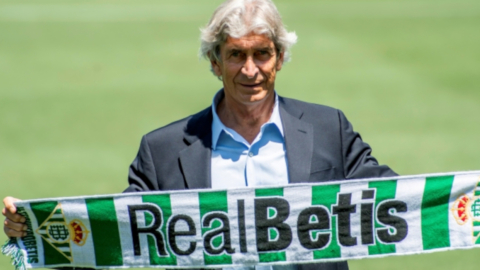 Manuel Pellegrini, durante su presentación como nuevo entrenador del Real Betis.