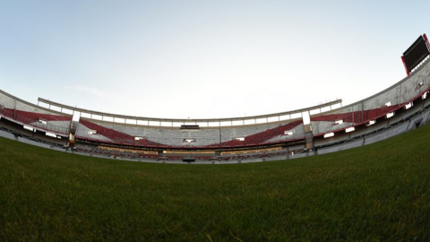 Imagen panorámica del estadio Monumental de River Plate, en Argentina.