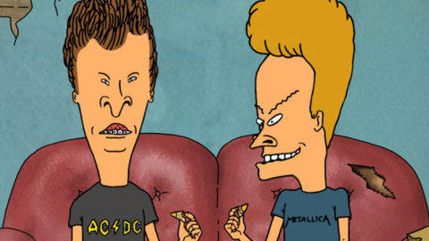 Imagen de la serie de televisión animada de los años 90 'Beavis and Butt-Head'.