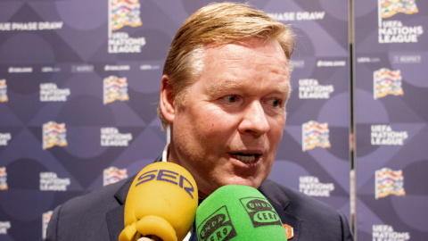 Ronald Koeman, durante una rueda de prensa tras el sorteo de la Liga de las Naciones 2020/21, el 3 de marzo de 2020.