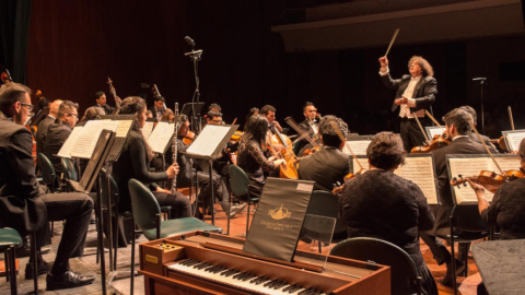 Imagen de archivo de la Orquesta Sinfónica de Cuenca durante un concierto en febrero de 2020.