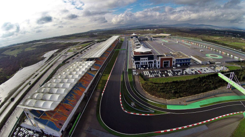 Vista de la recta principal del circuito de la Fórmula 1, en Turquía.