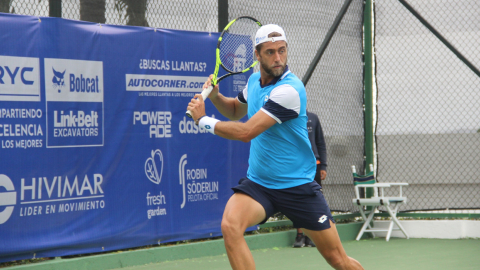 Roberto Quiroz jugando un torneo amistoso, en Ballenita, el 28 de agosto de 2020.