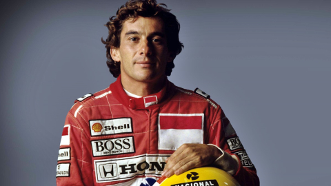 Imagen del expiloto brasileño de la Fórmula 1, Ayrton Senna.