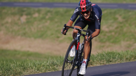 Richard Carapaz terminó en segundo lugar en la Etapa 16 del Tour de Francia, el martes 15 de septiembre de 2020.