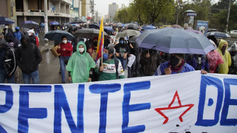 La marcha que se realizó este 16 de septiembre de 2020 en Quito.