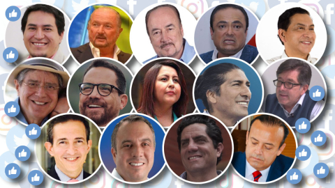 Los precandidatos presidenciales están presentes en las redes sociales más usadas en el país.