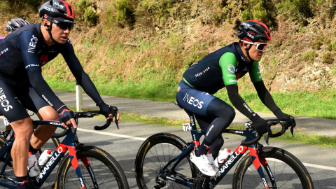 Carapaz, durante la Etapa 14 de la Vuelta a España.