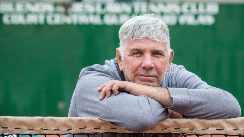 Andrés Gómez, campeón de Roland Garros en 1990, durante una entrevista en 2018.