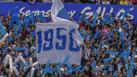 La hinchada del Querétaro presente en un partido por el torneo local, en noviembre de 2019.