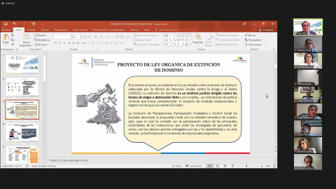 La Asamblea realizó el segundo debate de la Ley de Extinción de Dominio, el 8 de diciembre de 2020.