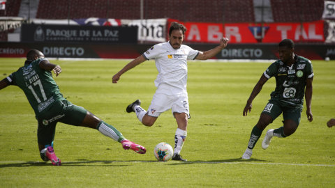 Liga de Quito y Liga de Portoviejo se enfrentaron el miércoles 9 de diciembre de 2020, en el estadio Rodrigo Paz Delgado.