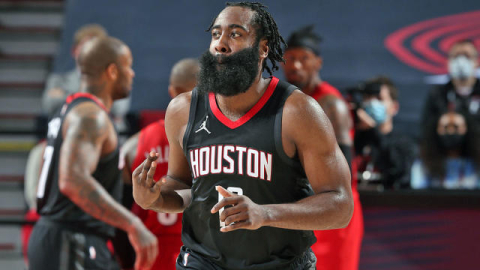 James Harden fue la figura de los Houston Rockets ante los Portland Blazers este sábado 26 de diciembre de 2020.