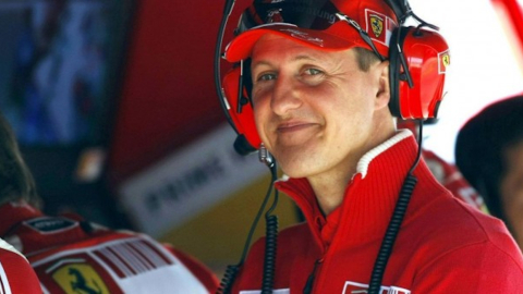 Michael Schumacher es siete veces campeón de Fórmula Uno, cinco con Ferrari.