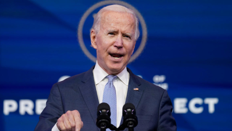 El presidente electo de Estados Unidos, Joe Biden, 6 de enero de 2021. REUTERS/Kevin Lamarque