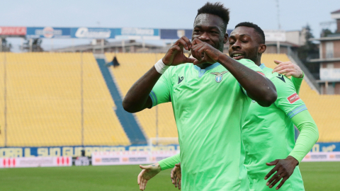 Felipe Caicedo celebra su gol ante el Parma, este domingo 10 de enero de 2021. 