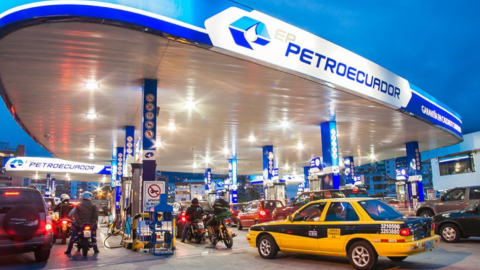 Una gasolinera de Petroecuador en Ecuador