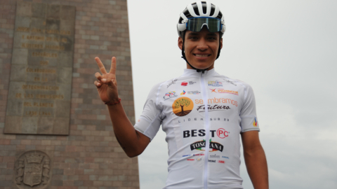 Harold Martín López, después de su participación en la Vuelta al Ecuador, en noviembre de 2020.