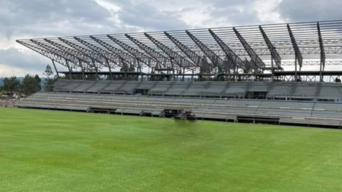 Imagen de una de las tribunas del nuevo estadio de Independiente del Valle, en Sangolquí.