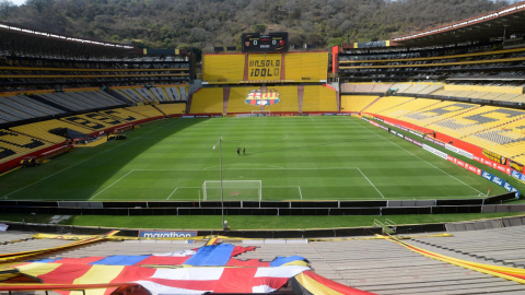 Vista del estadio Banco Pichincha de Guayaquil, el 22 de septiembre de 2020.