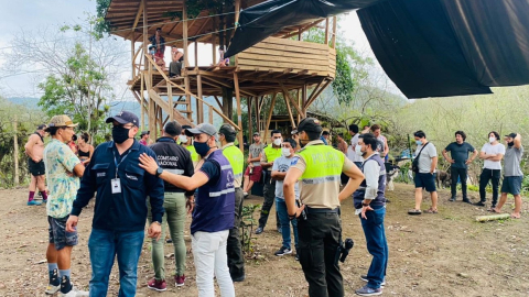 Intendentes de Santa Elena y Manabí suspendieron una fiesta masiva en la playa, el 22 de enero de 2021. 