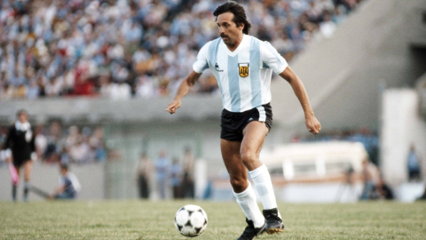 Leopoldo Luque, en un partido con la selección argentina en el Mundial de 1978.