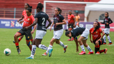 Independiente Dragonas y Deportivo Cuenca se enfrentaron en el estadio Alejandro Serrano Aguilar (Cuenca), este domingo 7 de marzo de 2021.