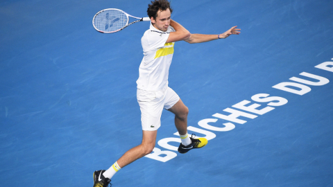 Daniil Medvedev durante la final del ATP de Marsella, el domingo 14 de marzo de 2021.