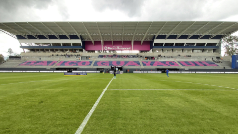 El estadio Banco de Guayaquil se estrenó el 20 de marzo de 2021, con una victoria del Independiente del Valle ante el Delfín por 2 a 0, por la LigaPro.