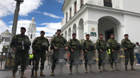 El Palacio de Carondelet la mañana del 4 de octubre del 2019.