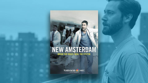 Ryan Eggold intepreta al doctor Max Goodwin, en 'New Amsterdam', la serie que llegó a darle respiración a los dramas médicos.