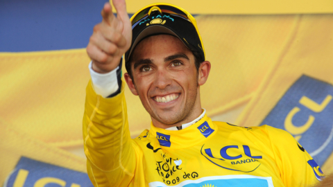 El español Alberto Contador se llevó el título en el Tour de Francia en 2009. 