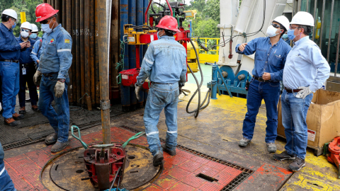 La plataforma Tambococha, en el bloque ITT, el 4 de marzo de 2022. 