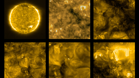 Fotografías del Sol enviadas por la Solar Orbiter de la ESA.