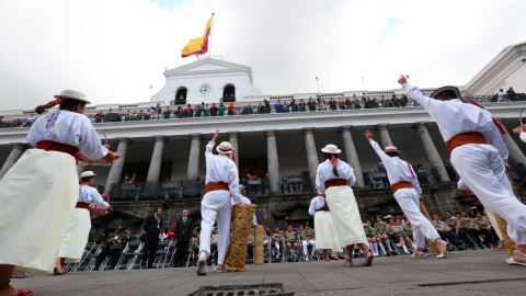 Ceremonia de Cambio de Guardia en Carondelet, el 9 de abril 2018.