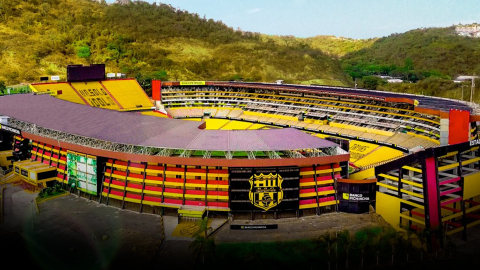 Vista del Estadio Banco Pichincha, que albergará la final única de la Copa Libertadores 2022.