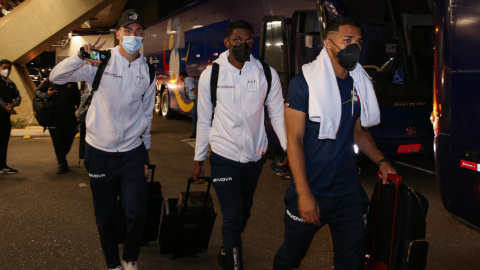 Los jugadores de la selección de Venezuela en su llegada a Brasil, para disputar la Copa América, el 11 de junio de 2021.