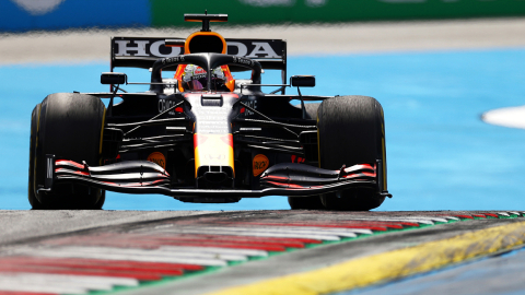 Max Verstappen en el carro de Red Bull, durante el Gran Premio de Estiria, en Austria, el 27 de junio de 2021.