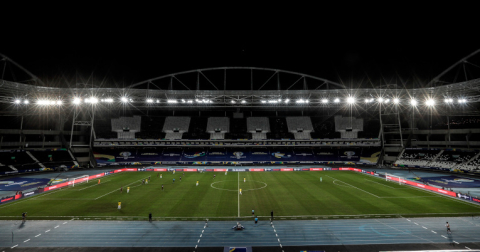 Vista general del estadio Nilton Santos durante el partido de la Copa América entre Ecuador y Venezuela, el 20 de junio de 2021.