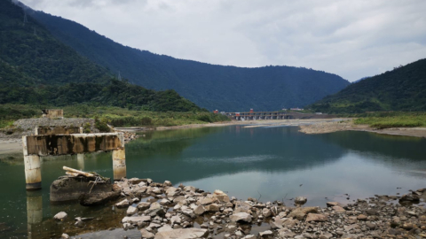 Una vista panorámica de la obra de captación de agua de Coca Codo Sinclair, el 24 de marzo de 2021.