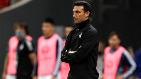 Lionel Scaloni, entrenador de Argentina, durante un partido por la Copa América de Brasil, el 18 de junio de 2021.