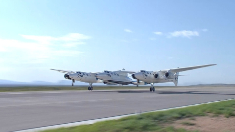 Avión VSS Unit de Virgin Galactic.