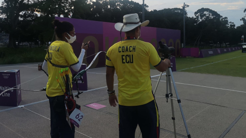 Adriana Espinosa, durante su participación en la ronda de eliminación en Tokio, el miércoles 28 de julio de 2021.